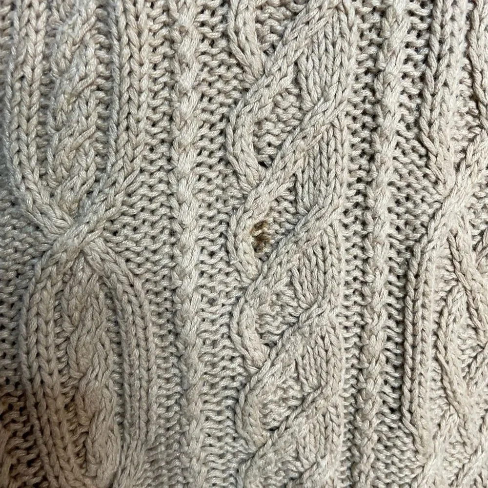 5 for $25🔥Vintage Cambridge Country‎ Tan 3D Knit Sweater Large